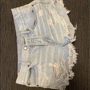American Eagle, high waisted festival shorts.